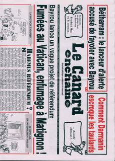 Le Canard Enchaine Magazine Issue NO5452