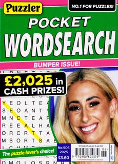Puzzler Pocket Wordsearch Magazine Issue NO 506