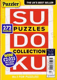 Puzzler Sudoku Puzzle Collection Magazine Issue NO 217