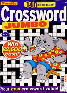 Family Crossword Jumbo Magazine Issue NO 63