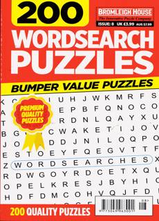 200 Wordsearch Puzzles Magazine Issue NO 8
