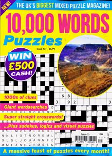 10000 Word Puzzles Magazine Issue NO 13