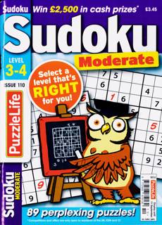 Puzzlelife Sudoku L 3 4 Magazine Issue NO 110