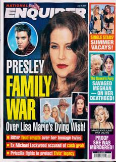 National Enquirer Magazine Issue 28/07/2025