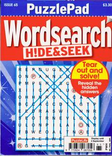 Puzzlelife Ppad Wordsearch H&S Magazine Issue NO 65