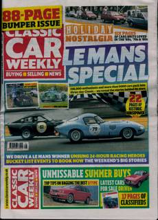 Classic Car Weekly Magazine Issue 09/07/2025