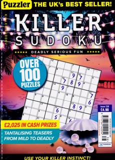 Puzzler Killer Sudoku Magazine Issue NO 238