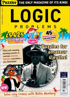 Puzzler Logic Problems Magazine Issue NO 496