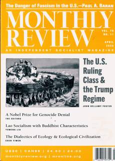 Monthly Review Magazine Issue April 2025