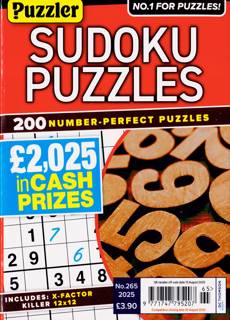 Puzzler Sudoku Puzzles Magazine Issue NO 265