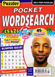 Puzzler Pocket Wordsearch Magazine Issue NO 507