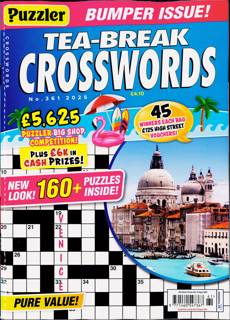 Puzzler Tea Break Crosswords Magazine Issue NO 361