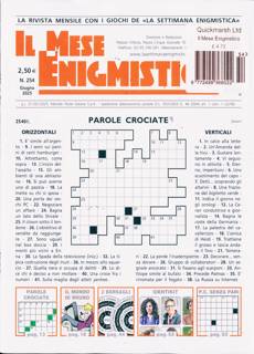 Il Mese Enigmistico Magazine Issue NO254