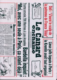 Le Canard Enchaine Magazine Issue NO5457