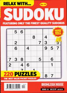 Relax With Sudoku Magazine Issue NO 44