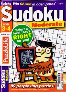 Puzzlelife Sudoku L 3 4 Magazine Issue NO 111