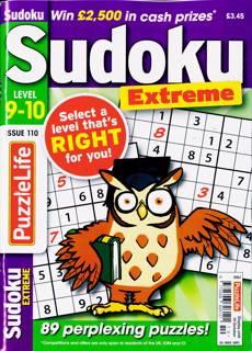 Puzzlelife Sudoku L9&10 Magazine Issue NO 110