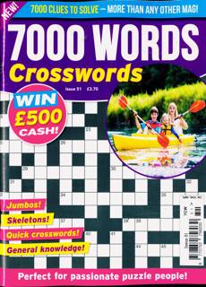 7000 Word Crosswords Magazine Issue NO 51