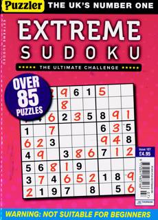 Extreme Sudoku Magazine Issue NO 107