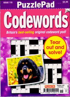 Puzzlelife Ppad Codewords Magazine Issue NO 115