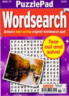 Puzzlelife Ppad Wordsearch Magazine Issue NO 119