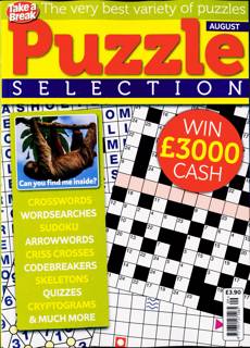 Take A Break Puzzle Selection Magazine Issue NO 9