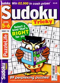 Puzzlelife Sudoku Lev 5 And 6 Magazine Issue NO 110