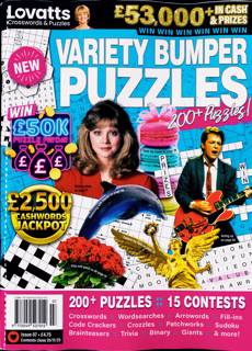 Lovatts Variety Bump Puzzles Magazine Issue NO 7