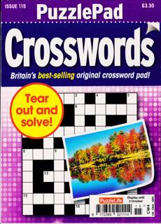 Puzzlelife Ppad Crossword Magazine Issue NO 115