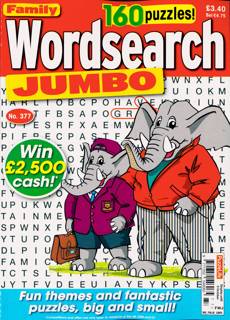 Family Wordsearch Jumbo Magazine Issue NO 377
