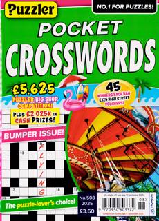 Puzzler Pocket Crosswords Magazine Issue NO 508