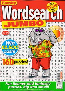 Family Wordsearch Jumbo Magazine Issue NO 375