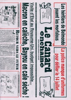 Le Canard Enchaine Magazine Issue NO5461