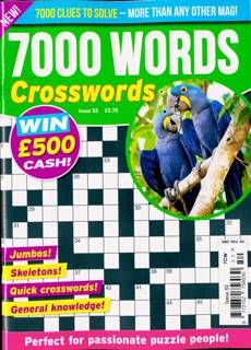 7000 Word Crosswords Magazine Issue NO 52