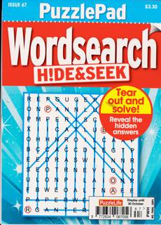 Puzzlelife Ppad Wordsearch H&S Magazine Issue NO 67