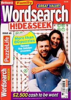 Family Wordsearch Hide Seek Magazine Issue NO 65