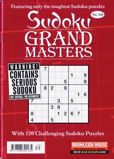 Sudoku Grandmaster Magazine Issue NO 230