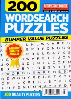 200 Wordsearch Puzzles Magazine Issue NO 9