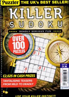 Puzzler Killer Sudoku Magazine Issue NO 240