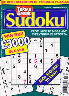 Take A Break Sudoku Magazine Issue NO 10