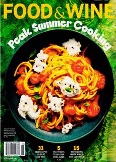 Food & Wine Usa Magazine Issue Aug 25