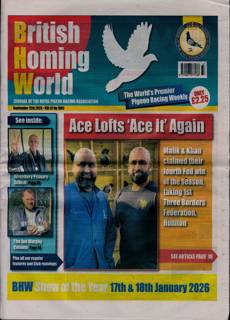 British Homing World Magazine Issue NO 7802