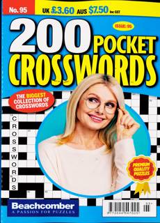 200 Pocket Crosswords Magazine Issue NO 95