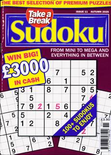 Take A Break Sudoku Magazine Issue NO 11