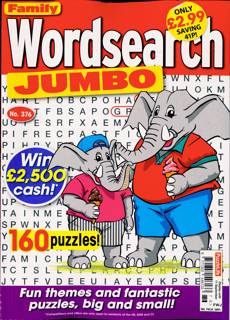 Family Wordsearch Jumbo Magazine Issue NO 376