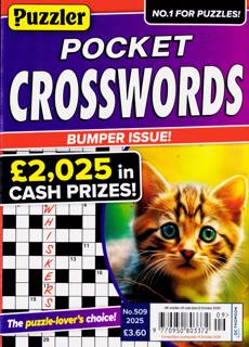 Puzzler Pocket Crosswords Magazine Issue NO 509