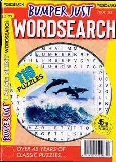 Bumper Just Wordsearch Magazine Issue NO 292
