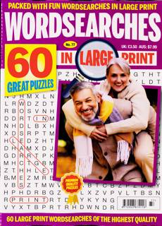Wordsearches In Large Print Magazine Issue NO 77