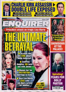 National Enquirer Magazine Issue 13/10/2025