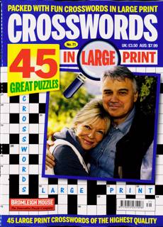 Crosswords In Large Print Magazine Issue NO 71
